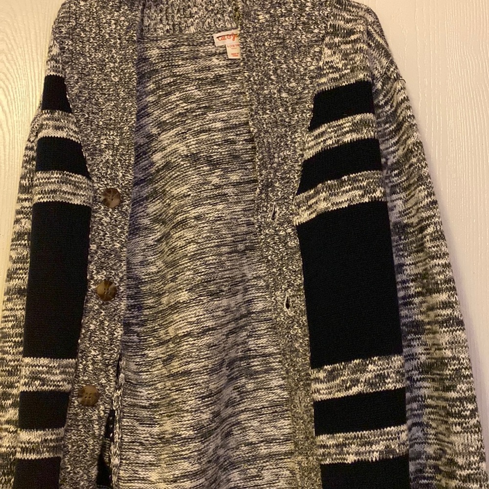 This is a cat and jack sweater in which is very comfy and has never been worn.
